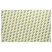 Rode roodbaarkolibrie Fabric geel Stof (Yard (91,4 cm))