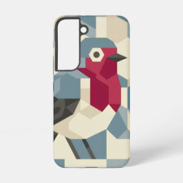 Rode Roodborst in Vector Blok Hoesje - Samsung Samsung Galaxy Hoesje