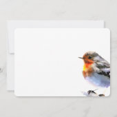 Rode Roodborst Rouwkaart Bedankkaart Kaart (Achterkant)