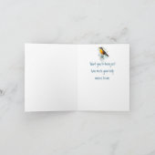 Rode Roodborst Tuinvogel Wilde Dieren Dank je wel  Kaart (Binnen)