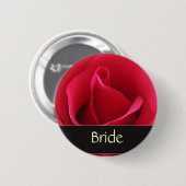 Rode roodbruine knop ronde button 5,7 cm (Voorkant /achterkant)