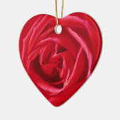 Rode rooddruk keramisch ornament (Links)