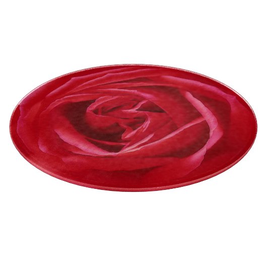 Rode rooddruk snijplank (Hoek)