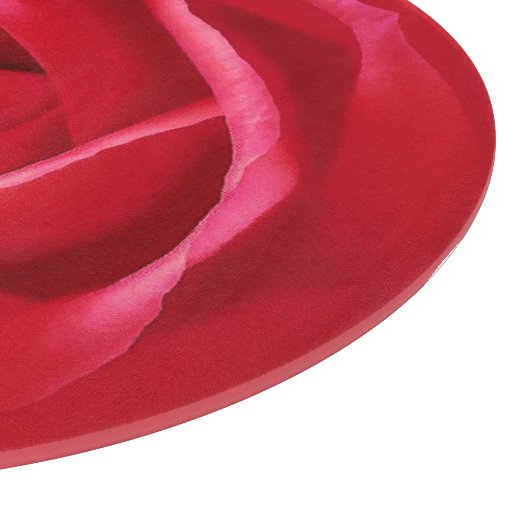 Rode rooddruk snijplank (Hoek)