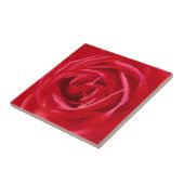 Rode rooddruk tegeltje (Zijkant)