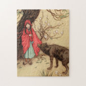  rode roodharen en wolven legpuzzel (Verticaal)