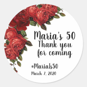 Rode roodpleister ronde sticker