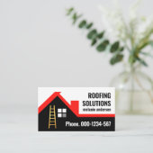 Rode Rooftop Building Borderline Visitekaartje (Staand voorkant)