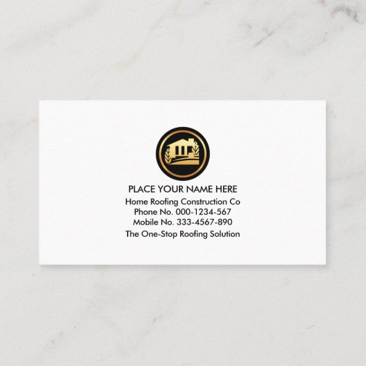 Rode Rooftop Building Borderline Visitekaartje (Achterkant)