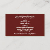 Rode rook & brandblusser Brandveiligheid Visitekaartje (Achterkant)