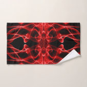 Rode rook symmetrisch minimalistisch zwart bad handdoek (Handdoek)