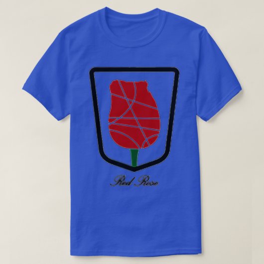 rode roos (1) t-shirt (Design voorkant)