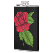 Rode roos 2 heupfles (Links)