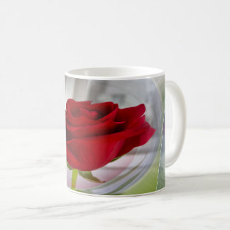 Rode roos 2 koffiemok