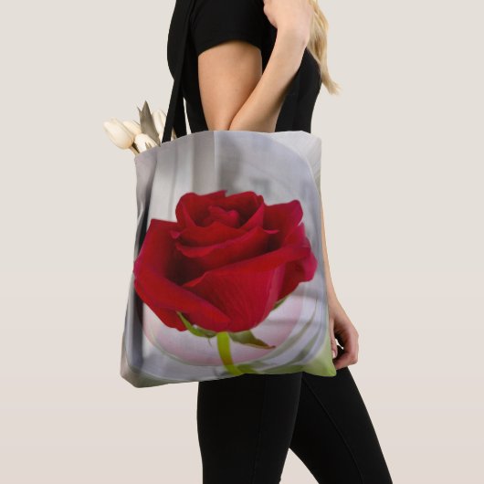 Rode roos 2 tote bag (Dichtbij)