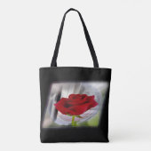 Rode roos 2 tote bag (Achterkant)