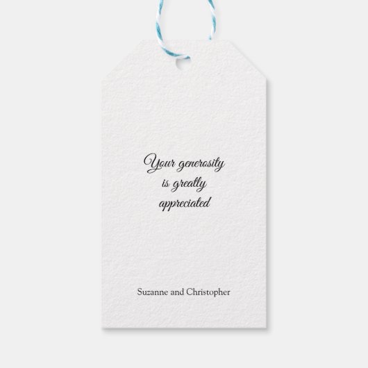 Rode Roos Aangepast Cadeautag Cadeaulabel (Achterkant)