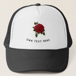 Rode Roos Aangepaste Afbeelding Eigen Tekst Hier G Trucker Pet