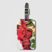 Rode roos bagagelabel (Voorkant (verticaal))