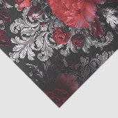 Rode Roos Barok Decoupage Tissuepapier (Detail)