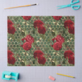 Rode Roos Bij Serie Design 22 Tissue Papier (Craft)