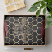 Rode Roos Bij Serie Design 28 Tissuepapier (Geschenk)