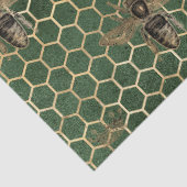 Rode Roos Bij Serie Design 31 Tissuepapier (Detail)