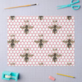 Rode Roos Bij Serie Design 34 Tissuepapier (Craft)