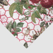 Rode Roos Bij Serie Design 41 Tissuepapier (Detail)