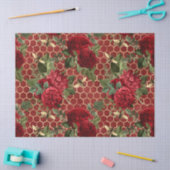 Rode Roos Bij Serie Design 45 Tissuepapier (Craft)