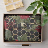 Rode Roos Bij Serie Design 46 Tissuepapier (Geschenk)