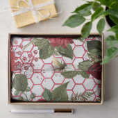 Rode Roos Bij Serie Design 47 Tissuepapier (Geschenk)