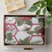 Rode Roos Bij Serie Design 49 Tissuepapier (Geschenk)