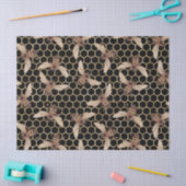 Rode Roos Bij Serie Design 53 Tissuepapier (Craft)