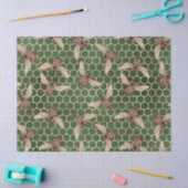 Rode Roos Bij Serie Design 55 Tissuepapier (Craft)
