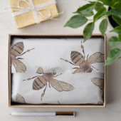 Rode Roos Bij Serie Design 56 Tissuepapier (Geschenk)