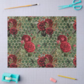 Rode Roos Bij Serie Design 58 Tissuepapier (Craft)