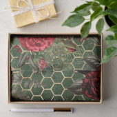 Rode Roos Bij Serie Design 58 Tissuepapier (Geschenk)