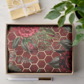 Rode Roos Bij Serie Design 59 Tissuepapier (Geschenk)