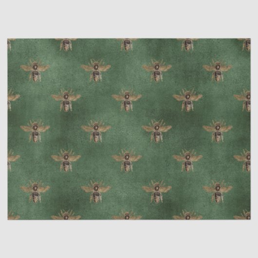 Rode Roos Bij Serie Design 5 Tissue Papier (Voorkant)