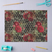 Rode Roos Bij Serie Design 60 Tissuepapier (Craft)