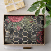 Rode Roos Bij Serie Design 60 Tissuepapier (Geschenk)