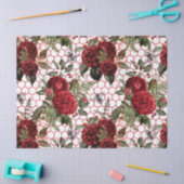 Rode Roos Bij Serie Design 61 Tissuepapier (Craft)