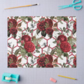 Rode Roos Bij Serie Design 63 Tissuepapier (Craft)