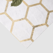 Rode Roos Bij Serie Design 66 Tissuepapier (Detail)