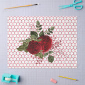 Rode Roos Bij Serie Design 67 Tissuepapier (Craft)