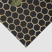 Rode Roos Bij Serie Design 68 Tissuepapier (Detail)