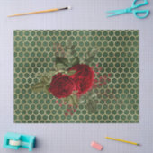 Rode Roos Bij Serie Design 70 Tissuepapier (Craft)