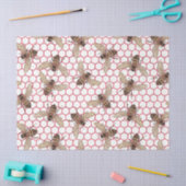 Rode Roos Bij Serie Ontwerp 52 Tissuepapier (Craft)