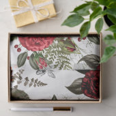 Rode Roos Bij Serie Ontwerp 57 Tissuepapier (Geschenk)